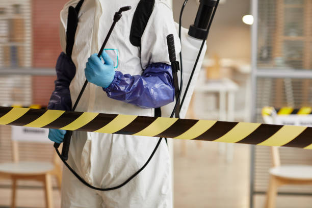 Professional Infectious Disease Decontamination technician working in Plainwell, MI